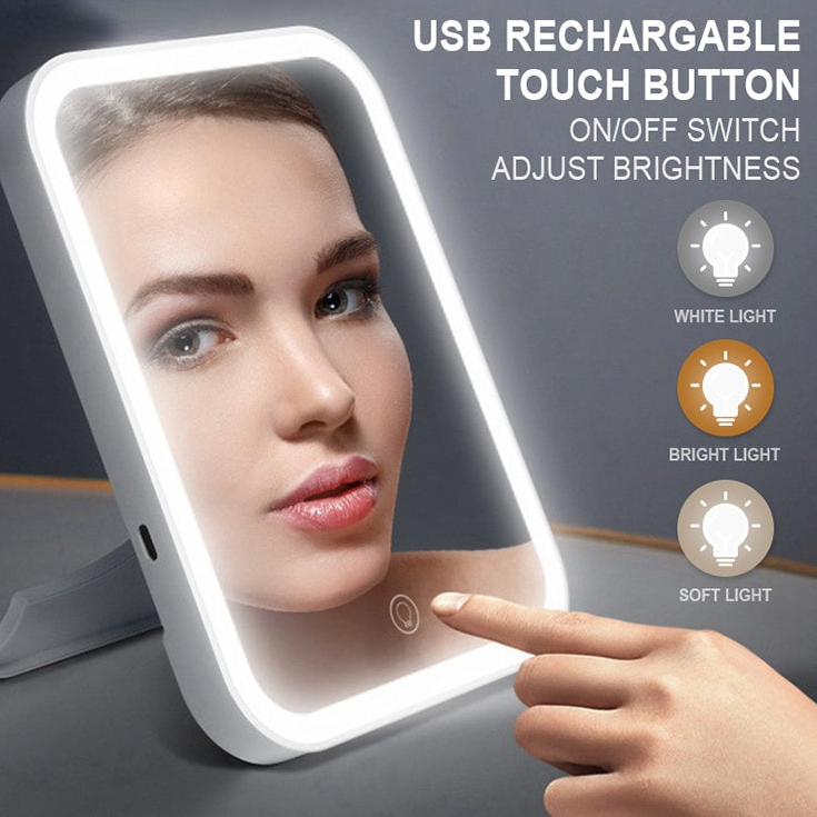 ExcelGlow™ Portable LED Glow Mirror — Your Anywhere Glow Ritual