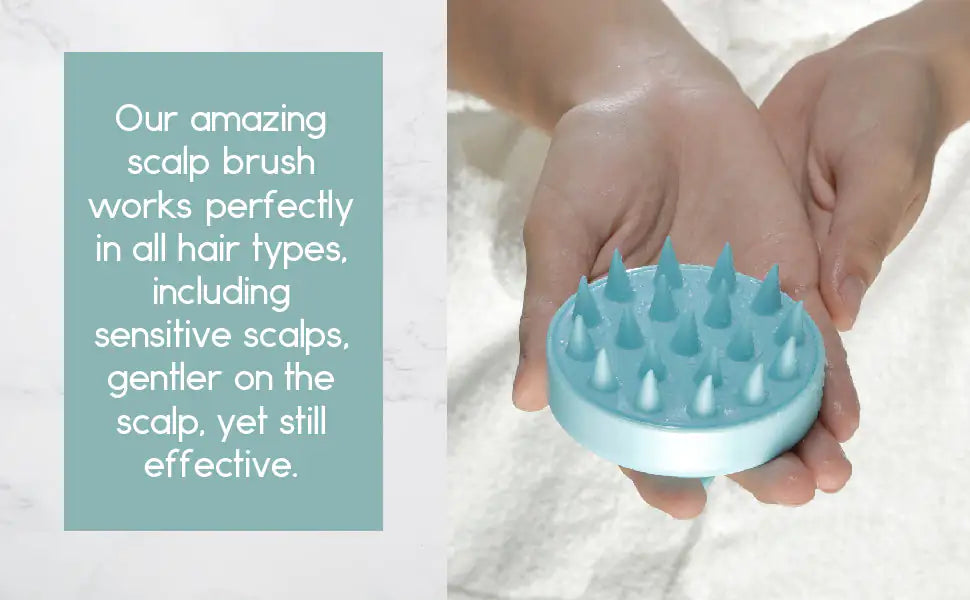 Silicone Scalp Massager & Hair Growth Brush – Deep Clean & Relaxation Tool