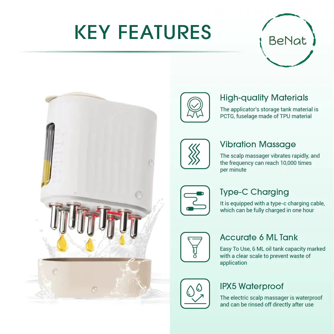 Electric Scalp Oil Applicator – Deep Root Hair Growth & Nourishment Tool