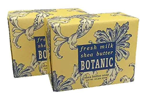 ExcelGlow Shea Butter Soap Duo – Fresh Milk & Botanical Bliss (10.5 oz each)