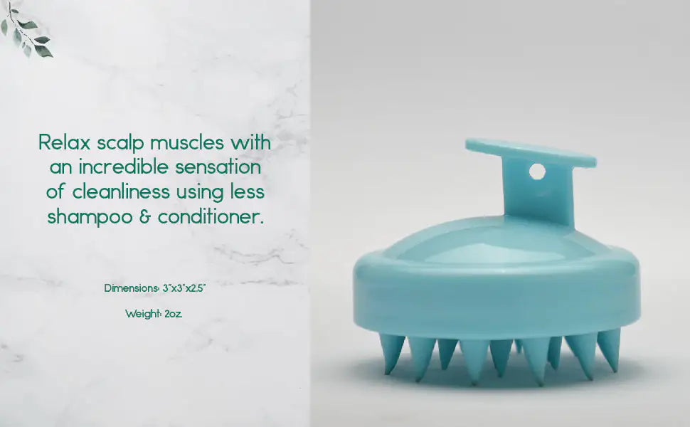 Silicone Scalp Massager & Hair Growth Brush – Deep Clean & Relaxation Tool