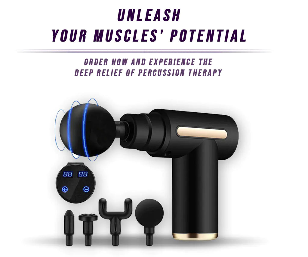 Deep Tissue Massage Gun – Muscle Recovery & Pain Relief Percussion Massager